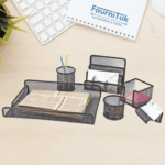Ensemble de Bureau en Métal – 6 Pcs
