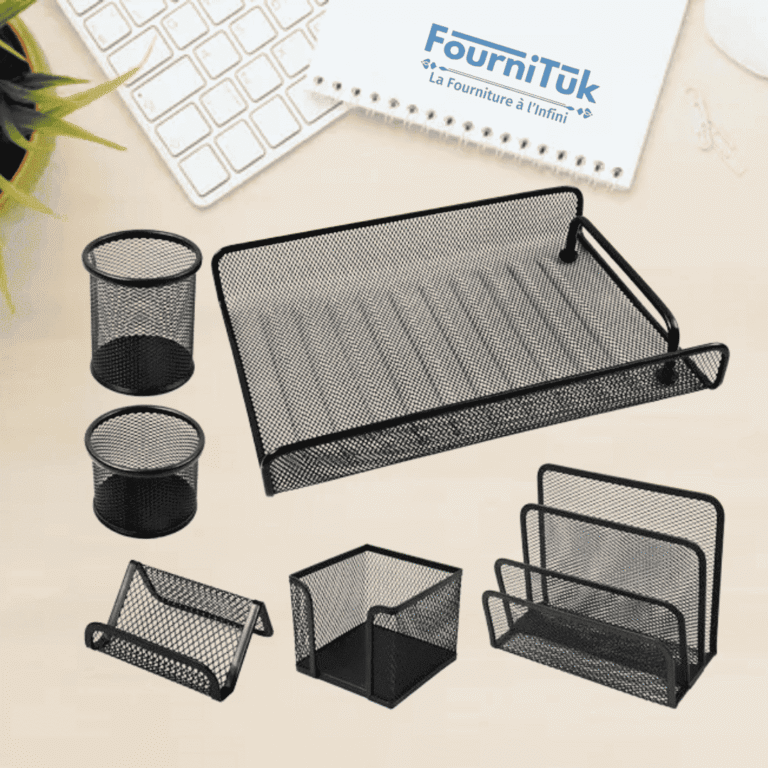 Ensemble de Bureau en Métal – 6 Pcs
