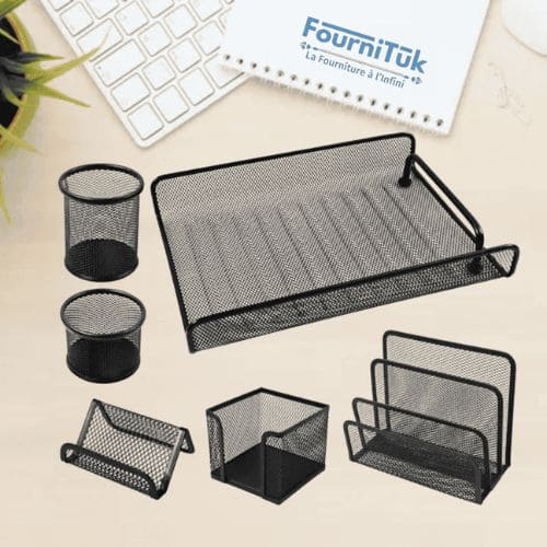 Ensemble de Bureau en Métal – 6 Pcs Ensemble de Bureau en Métal – 6 Pcs