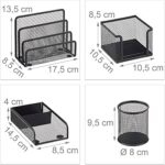 Ensemble de Bureau Métal 4 Pièces