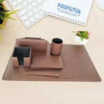 Ensemble de Bureau en Similicuir de Luxe - 6 Pièces