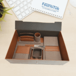 Ensemble de Bureau de Luxe en Similicuir – 8 Pcs