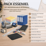 Pack et ensemble de Bu_reau : Pack Essentiel : les indispensables de bureau