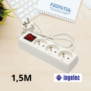Rallonge Multiprise INGELEC ||3 Ports || 3M