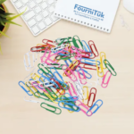 Boîte de Trombones Plastifiés en Couleur 33mm