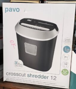 Destructeur de Papier PAVO Crosscut 12