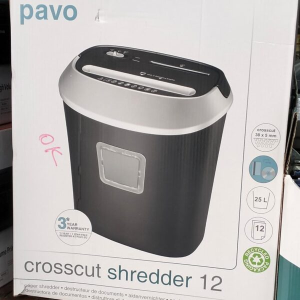Destructeur de Papier PAVO Crosscut 12