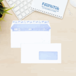 Enveloppe Blanche DL 110x220 – 90g avec Fenêtre || Auto-adhésive