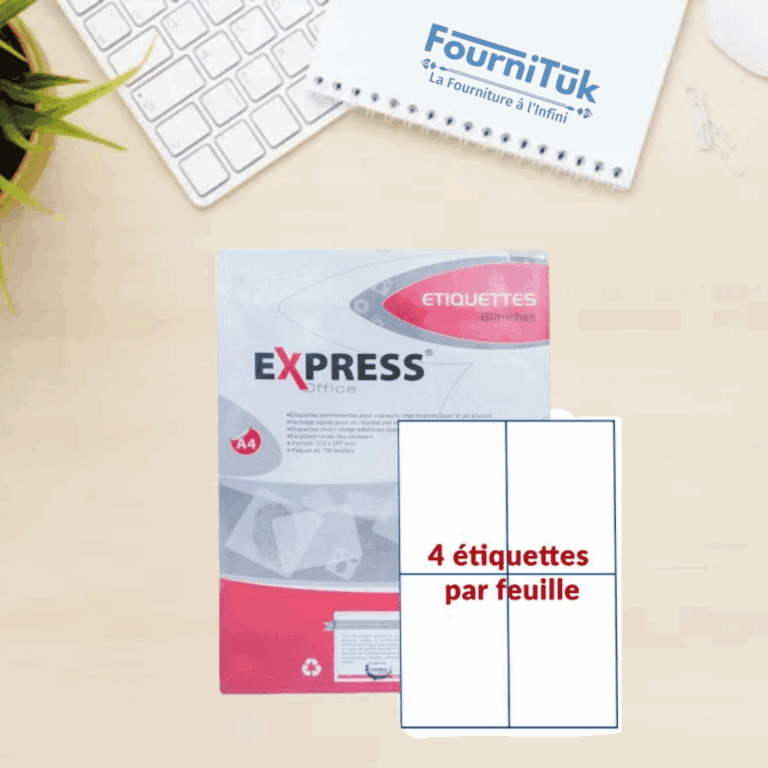 Étiquettes Adhésives EXPRESS Office – 105x148 mm – 100 Feuilles / 400 Étiquettes