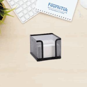 Porte-Bloc Cube Métal | Support Notes Pratique & Résistant – Format Standard