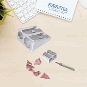 ✏️ Taille-Crayons Métal Double | Lames Antirouille – Format Standard et Large
