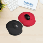 Tapis de souris avec repose-poignet en gel || Confort et maintien – Rouge ou Noir