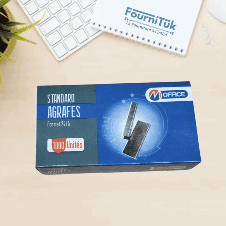 Boîte de 1000 Agrafes Standard 24/6 || Marque M Office – Pour agrafeuses classiques