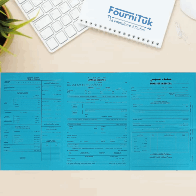 Dossier Médical Complet – 3 Volets : Suivi Médical, Examens & Fiche de Travail