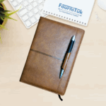 Carnet Premium A5 avec Stylo – Couverture en Cuir | Édition VIP | Idéal Cadeau Professionnel