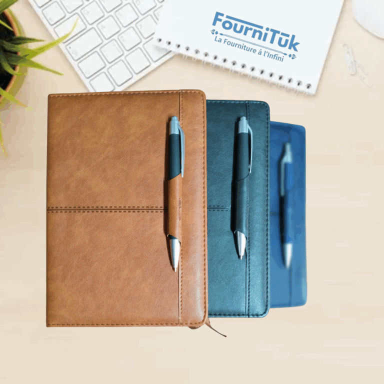 Carnet Premium A5 avec Stylo – Couverture en Cuir | Édition VIP | Idéal Cadeau Professionnel