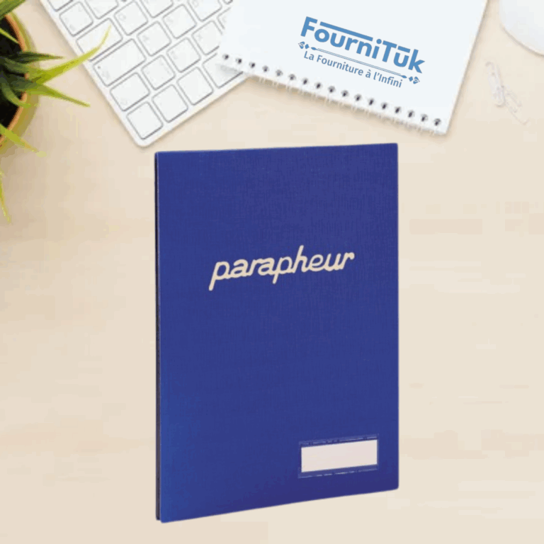 Parapheur Ordinaire 8 Volets – 32 x 24 cm | Simili Rayé avec Porte-Étiquette | Marque SICLA