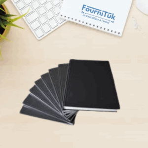 Registre 3 Mains Noir – Couverture Rigide | Format A4 | Pour Suivi Comptable ou Administratif