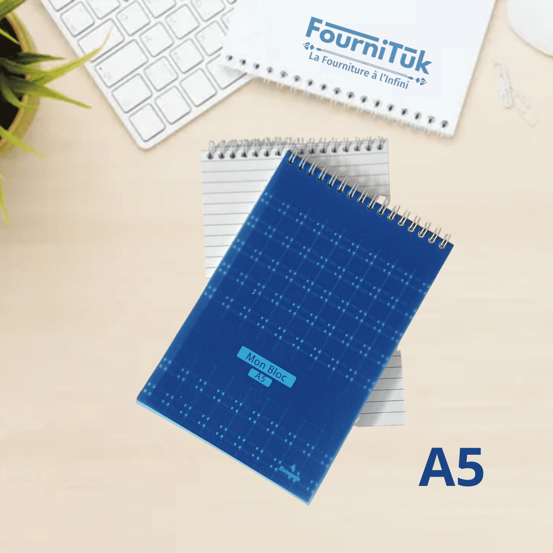 Bloc Sténo Spirale A5 Ligné