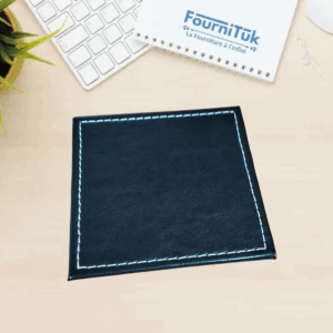 Sous-Tasse Carrée en Cuir