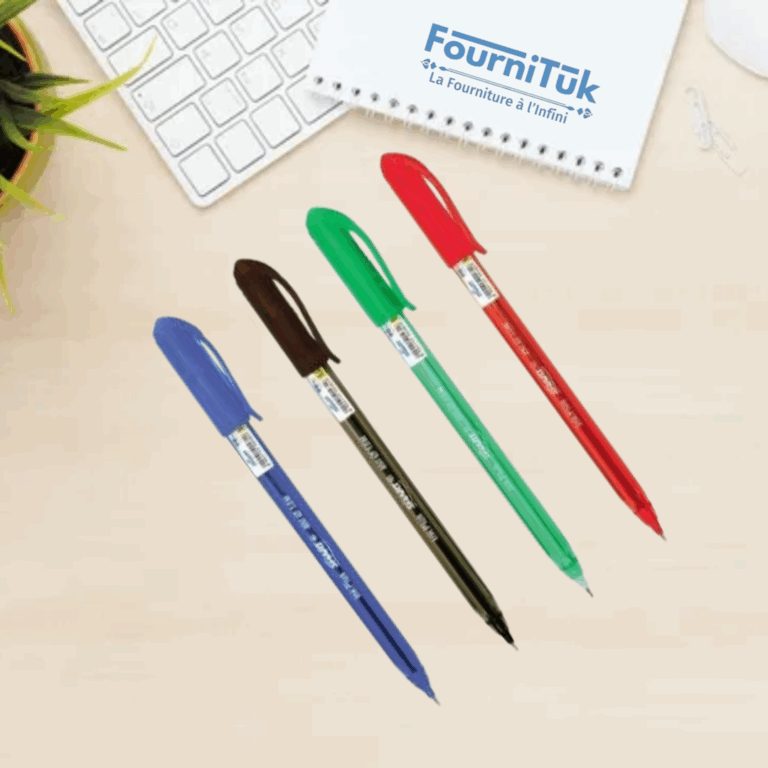 Boîte de 50 Stylos Bille SMART – Pointe 1mm | Coloris au choix : Bleu, Noir, Rouge, Vert