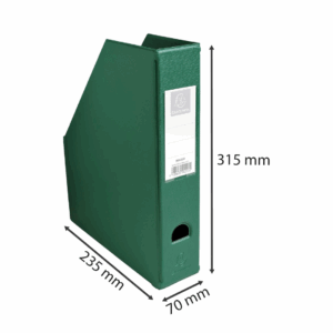 Porte-Revues A4 Exacompta – Réf. 90153E | PVC | Dos 7 cm | Vert Foncé