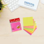 Bloc Notes Autocollants 3x3 pouces – Lot de 2 | 2 x 100 Feuilles | 76 x 76 mm | Post-it Carrés