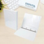 Classeur Polypropylène Transparent – Dos 4 cm | 4 Anneaux Format D | Format A4 | Modèle 08/10