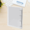 Classeur Polypropylène Transparent – Dos 4 cm | 4 Anneaux Format D | Format A4 | Modèle 08/10