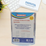 Support Publicitaire Transparent – Sign Holder A5 | Format Portrait | Base Incliné | Présentoir en Acrylique