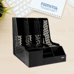 Boîte de Rangement pour Magazines Deli-EZ00122 – Format 255×320×275 mm | Couleur Noire | Conteneur Rigide pour Dossiers et Revues