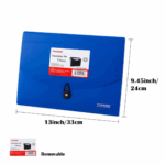 Porte-Documents Accordéon – 7 Compartiments | Format A4 | Plastique Résistant | Organisation Bureau, École ou Maison