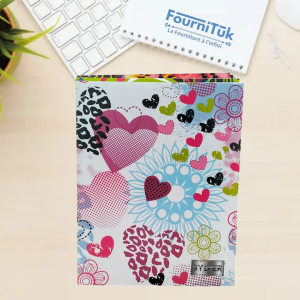 Cahier Broché – 288 Pages | Grands Carreaux Seyès | 17×22 cm | Papier Blanc 60g | Couverture 250g Vernis Mat