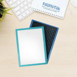 Ardoise Double Face – Blanche & Seyès | Effaçable à Sec | Avec Accessoires