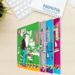 Cahier Piqué – 192 Pages | Grands Carreaux Seyès | 17×22 cm | Papier Blanc 60g | Couverture 250g Vernis Mat