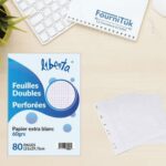 Feuille Double Blanche Perforée PF
