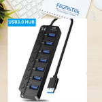 HUB Multiports 7 Ports USB 3.0 – Extenseur avec Câble 30 cm