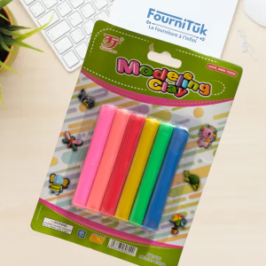 🏷️ Blister Pâte à Modeler – 6 Couleurs | Pâte à Modeler Souple et Non Toxique