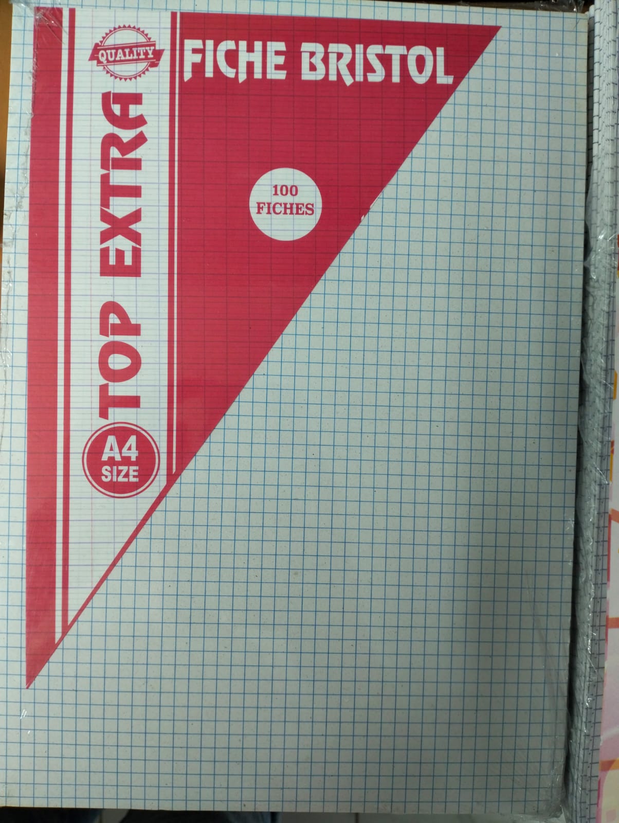 Fiches Bristol – A4 | 100 Fiches | Top Extra | Papier Cartonné de Qualité
