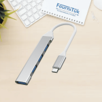 Adaptateur Type-C vers 4 Ports USB 3.0 – Haute Vitesse | Plug & Play