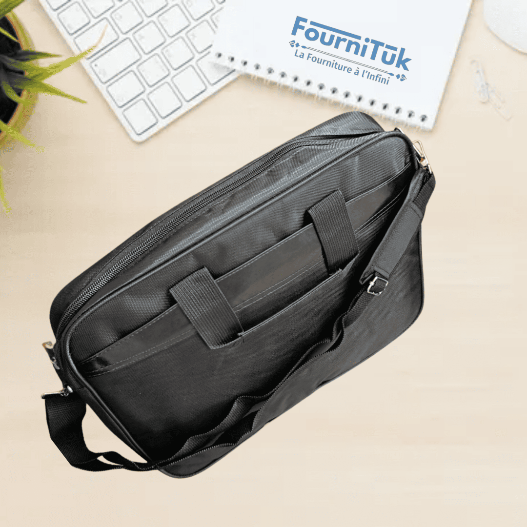 Sacoche & Sac à Dos Laptop | Protection Documents | Compartiment PC 15’’ & Tablette 10’’ | Noir
