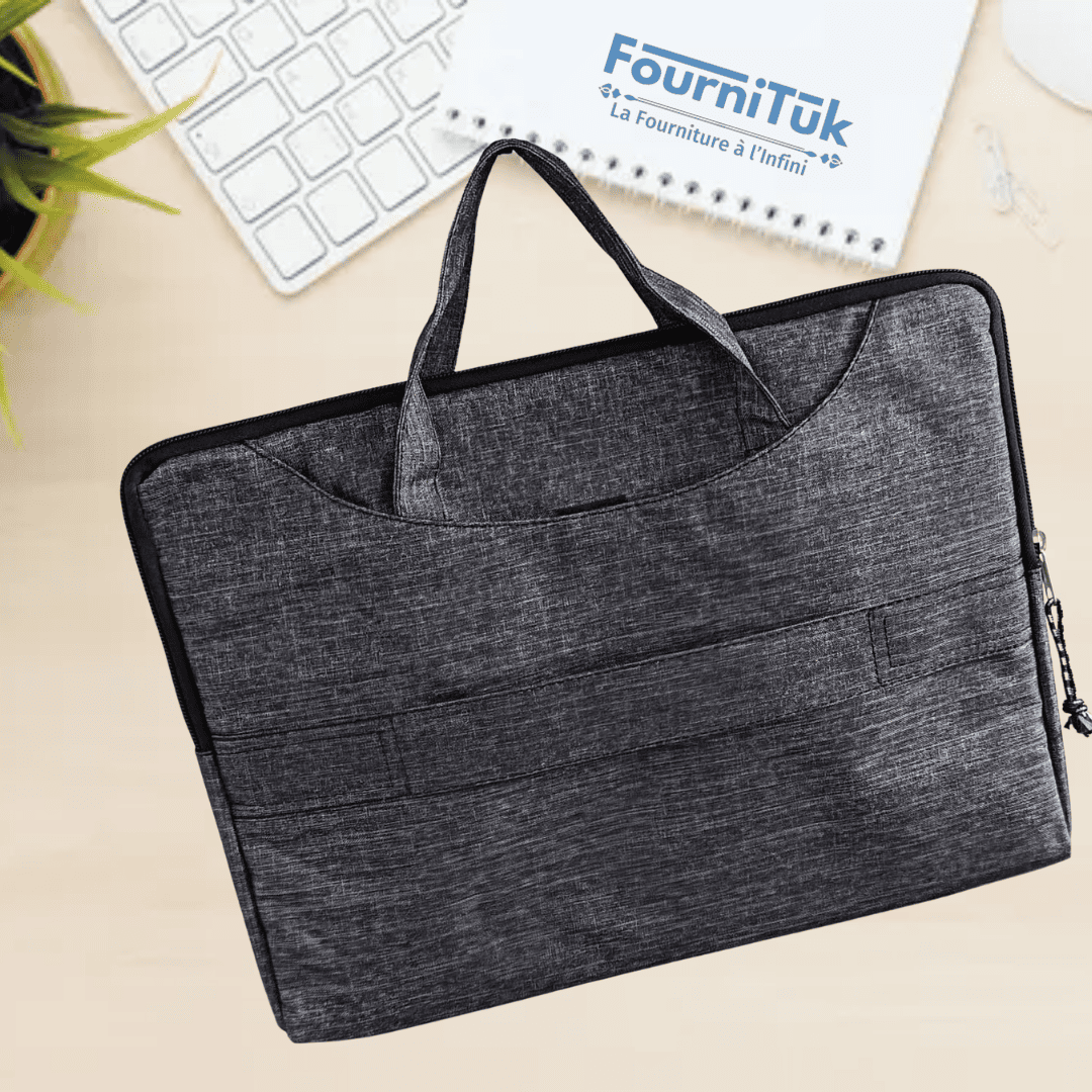 Sacoche PC Portable – 15.6" | Cartable d’Affaires Gris Foncé