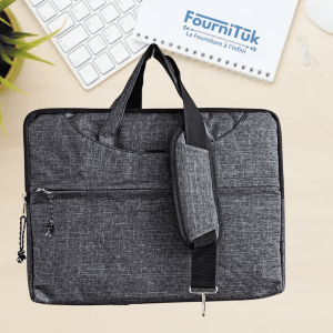Sacoche PC Portable – 15.6" | Cartable d’Affaires Gris Foncé