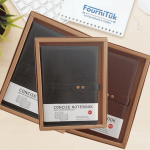 Carnet de Notes Concise Notebook – Format B5 | Cuir PU Élégant | Noir & Marron