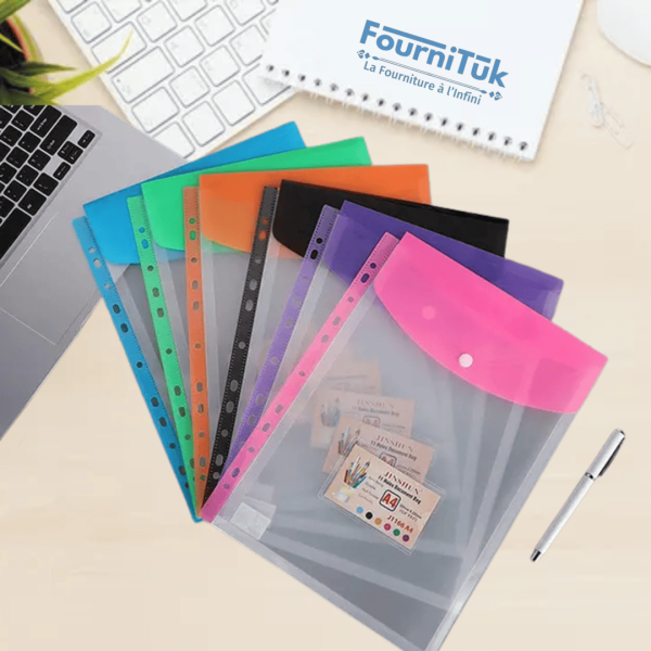 Pochettes Perforées A4 Transparentes | Étanches & Imperméables | Fermeture Sécurisée