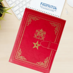 Porte-Documents A4 Artisanal en Simili avec Fermeture – Rouge