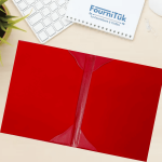 Porte-Signature Artisanal en Simili – Rouge