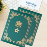 Porte-Signature Artisanal en Simili – Vert