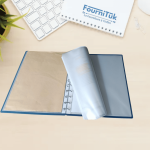 Porte Tarif Spiral A4 – 20 Pochettes | Bleu | Boston B550