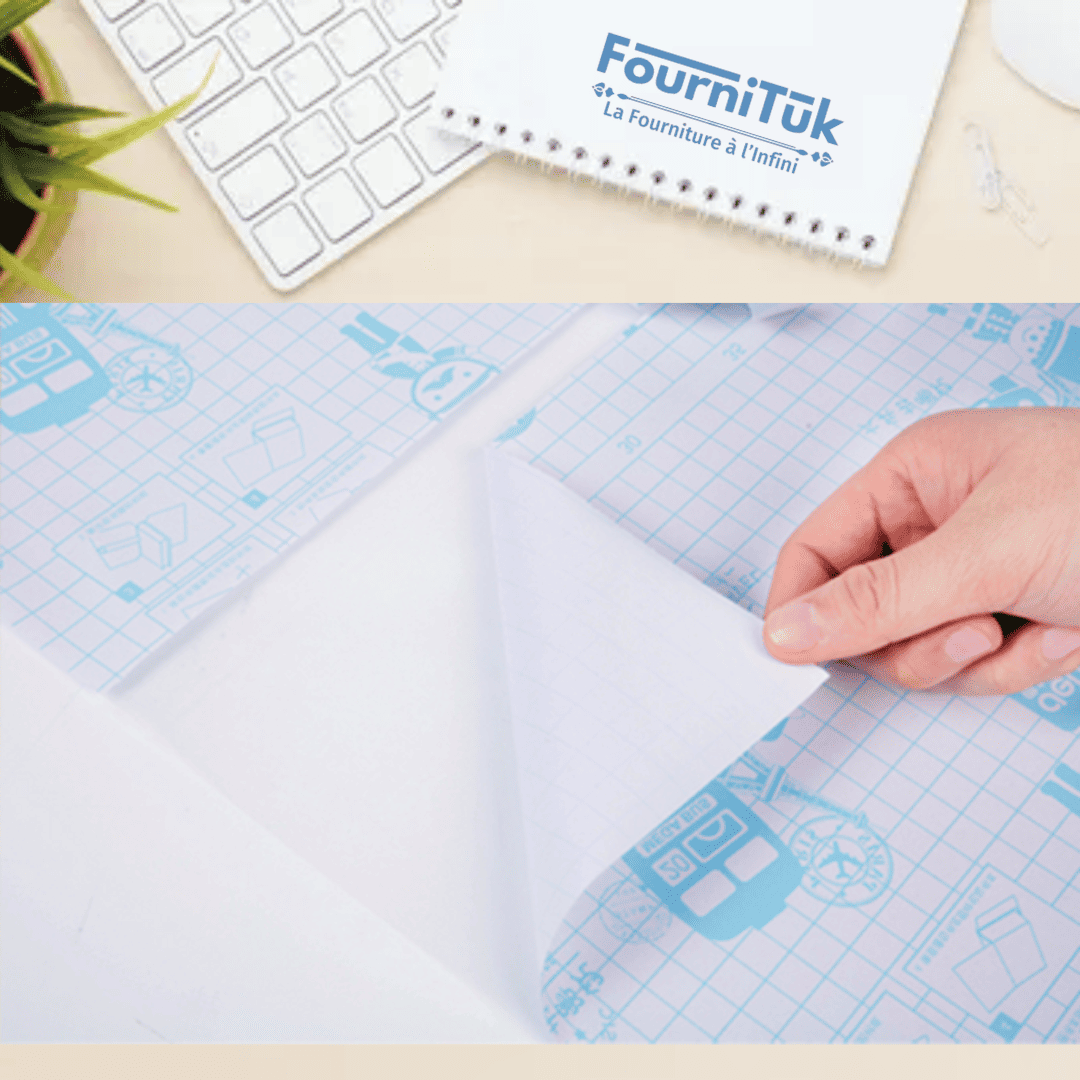 Protège-Livre Adhésif 36cm x 50cm | Lot de 10 Feuilles Transparentes Résistantes